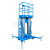 小型电动升降平台铝合金升降机双柱高空作业平台 物业 体育馆商场 GTWY12200双柱12米200KG 200kg