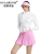 铂莱肯迪（BOLAIKENDI） 品牌高尔夫服装女套装秋季 高端白色golf球服长袖球衣上衣粉色裙子 白色 L