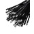 304喷塑不锈钢扎带4.6*300黑色金属扎带桥架束线带标牌电缆扎丝 黑色4.6*450（100条）