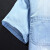 VZVY牛仔短袖衬衫男修身韩版潮流夏天个性纯棉衬衣夏季简约薄款上衣潮 基本款深蓝色+T恤 M