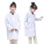 瑞可特 RSF177 儿童白大褂 学校实验室医生幼儿园表演服装  薄款儿童白大褂 大号136-145 