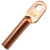 臻工品 铜鼻子电缆接头平方铜接线端子线鼻子紫铜端子 一个价 国标DT-16 