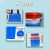 带盖水箱长方形塑料蓝色614水箱养殖箱周转分拣箱胶箱海鲜水产周 红加盖子70K外尺寸:510*380*290