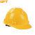 贝傅特 安全帽工地建筑工程施工防砸透气ABS安全头盔 免费印制LOGO 黄色