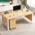 办公桌办公室桌子简约现代电脑桌台式桌书桌学习桌桌椅组合 140*60橡胶木色