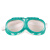 绿海绵防尘眼镜眼罩飞溅骑行防护护目镜玻璃镜片加绵劳保打磨安全 绿海绵眼镜【10付】