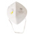 添盾 TD9502V KN95折叠式口罩（头带式，带呼吸阀，独立装，25只/盒） 白色 