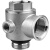 LISM变频水泵专用1寸2寸五通阀304不锈钢止回水阀黄铜加厚恒压管配件 实惠型1.2寸