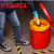 西斯贝尔（SYSBEL）废弃物处理袋防火垃圾桶垃圾袋金属垃圾桶垃圾袋生化垃圾桶垃圾袋危废品处理桶 黄色 10个/包小号55*60（长宽/cm）6丝 现货