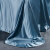 百年六合19姆米单件纯色100%真丝床单桑蚕丝水洗裸睡丝绸床笠宽幅可订制 蓝色幽梦 床单：245*250cm