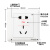 施耐德开关插座畅意磨砂白86型面板暗装二三插带usb一开双控五孔 一开五孔