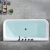 果敢 家用成人无缝方形全身保温薄边加厚独立式浴缸337 空缸+银色溢水下水 1.3米