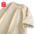 名创优品（MINISO）2024新款小众设计感山茶花短袖T恤男夏季质感重磅麂皮绒学生半袖 棕色(大朦胧油彩) 175/L(名创优品 品控严格)