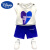 迪士尼（Disney）男童夏装套装洋气新款帅气时髦潮儿童背心两件套宝宝棉衣服 蓝色拼爱心 90cm(建议身高85cm左右)