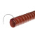 红色高温风管耐300度矽硅胶排热烟管尼龙布通风帆布伸缩钢丝软管 200mm/8寸/4米/根