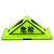 橙安盾 标志灯 三角警示灯支架 三角吸顶灯荧光 B型标志灯(大号BⅢ）
