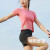 短袖夏季女半棉感运动休闲健身上衣跑步T恤女 豚草绿 M