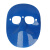 电焊面罩焊工眼镜轻便头戴耳戴烧焊氩弧焊防烤脸气焊透气防护面具 蓝色单独面罩无眼镜