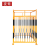 夜莺 一级二级配电箱防护棚施工工地防护罩金属栅栏临时电箱防护棚 黄色配黑色 1.5米宽2米长2.5米高