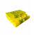 定制黄色手提式平口式垃圾袋废物塑料大号一次性包装袋袋 100个厚平口60L70L80L桶80*90 加厚