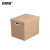 安赛瑞 牛皮纸收纳箱 打包储物箱文件箱整理箱 有盖带扣手48×34×36cm 5个装 240148