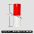 警示桩反光膜交通防撞柱反光贴纸PET电线杆安全隔离标识膜 红白40cm高一红一白 一米价格10米以上联系客服
