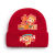 铸固 防寒帽 2024龙年新年针织帽拜年喜庆庆祝帽子可爱温馨氛围感帽子男女款 红色8 1-10岁 