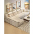 布艺沙发客厅家用现代简约小户型L型贵妃转角科技布新款沙发组合 浅灰色*绒布 1.35m 海绵版双扶手单人位