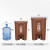 优易固（YOUYIGU）户外大号脚踏垃圾桶上海分类干湿分离环卫垃圾桶室外塑料带盖酒店商用垃圾桶68升湿垃圾