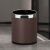 垃圾桶客厅轻奢厕所现代厨房大容量酒店餐饮办公室商专用 黑色桶 双层金圈 10L