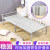 适用于折叠床单人租房简易双人铁床办公室午休1.2米便携陪护钢丝床 加厚木板床-黑色（90宽）