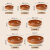 土瓦碗老式土碗砂锅碗瓷蒸笼钵仔碗蒸饭碗土粗碗蒸蛋蒸菜蒸肉碗炖 8英寸(茶赤色)