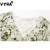 VYQA高端品牌 荷叶边v领连衣裙女 夏季新款设计感收腰显瘦碎花裙子 绿色 L(建议115-125斤)