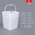 水杉16L白色正方形塑料桶SS实验室废液塑料桶防冻液化工水桶16kg