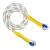 高空作业保险绳安全带加长绳空调安装吊装绳户外捆绑拖车涤纶绳 2米双钩（合股绳）