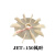 广东凌霄JET-100/150喷射自吸泵头抽水机外壳水叶轮水封支架配件 JET-150风叶