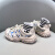 G.DUCK KIDS GO WITH DUCK男童鞋子夏季镂空运动鞋2024新款儿童登山休闲鞋网面透气女童户外 黑色 23码 内长15.0厘米