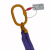 品尔优/PPU 单腿柔性吊装带成套索具(美式眼型货钩) ULO06 载重6t 随机 ULO06-2M 9 