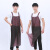 防水防油pvc围裙长款加厚男女厨房透明塑料胶围腰水产专用工作服 紫色