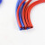 鸣驰 硅胶管耐高温高压双层夹线编织软管蓝色蒸汽管真空加厚硅橡胶水管 内径32mm双层（长1米） 