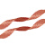嘉博森 紫铜法兰静电跨接线 法兰接地线防爆铜编织带法兰连接线定做 6平方-长200mm-孔22mm-10条
