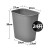 定制厨房垃圾桶嵌入式不锈钢垃圾盖活动侧板洗手台橱柜门隐藏内推 24升塑料桶
