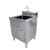 帕达曼 不锈钢水池柜 一体式单槽双槽水盆商用水槽厨房柜式洗菜盆消毒池 50*50*80cm单池特厚款