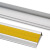 久匀 铝合金楼梯防滑条 L型台阶包边压条 楼梯护角止滑条 长度可定制 L型黄色 50*21mm*1米