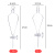 球形梨形分液漏斗 60ml/100ml 聚四氟芯三角漏斗分液漏斗架玻璃仪 梨形分液漏斗100ml