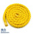 普力捷三股棉线彩色棉绳粗米白麻绳捆绑绳子尼龙绳耐磨 直径8MM黄色(5米)