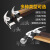 木井方（Mujingfang）羊角锤高碳钢铁锤锤子带磁性多用双叉拔钉木柄方头弯尾牙面13-OZ