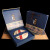 拓进普洱茶357g茶饼盒通用茶叶空礼盒七子饼白茶包装盒单饼收纳盒 双饼 红色羽毛  空盒+手提袋