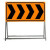 定制适合定制 前方施工 注意安全 可折叠反光道路施工标志牌 警示牌 交通定制 前方施工禁止通行 100*50*100