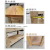 实木工作台模具操作台单块面板重型钳制工作桌木制钳工台 5寸重型（22斤重）